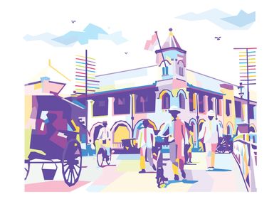 Semarang old city pop art