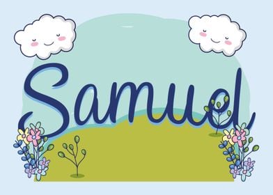 SAMUEL Baby Name Sign Gift