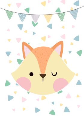 Cute Baby animal Fox