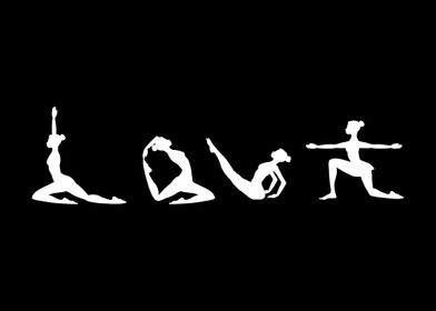 Love Yoga Typography