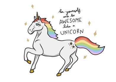 yourself awesome unicorn