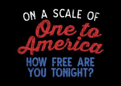 Scale of one to America