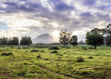 Mountain at sunrise