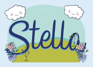 STELLA Baby Name Sign Gift