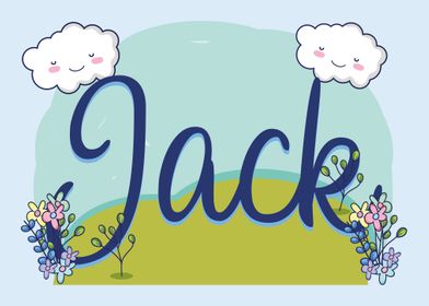 JACK Baby Name Sign Gift