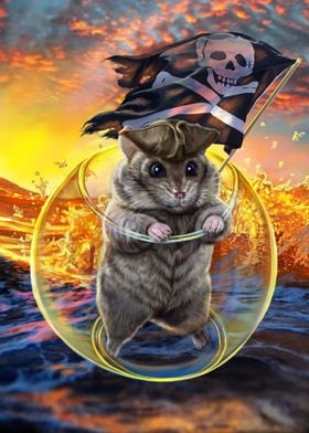 Captain Hamster Pirate