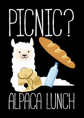 Alpaca Picnic Lunch Bag