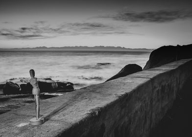 Manikin on beach