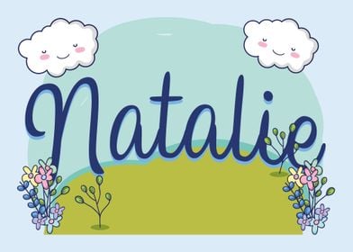 NATALIE Baby Name Sign