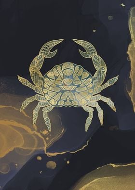 Crab aquatique animal