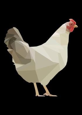 Chicken Polygon Farmer Hen