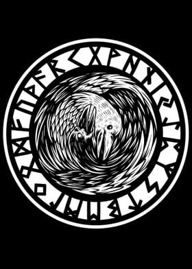 Viking Raven Runes 