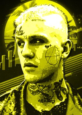 Lil Peep Yellow retro