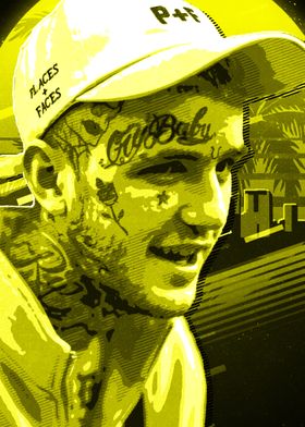 Lil Peep Yellow retro