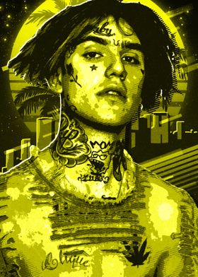 Lil Peep Yellow retro