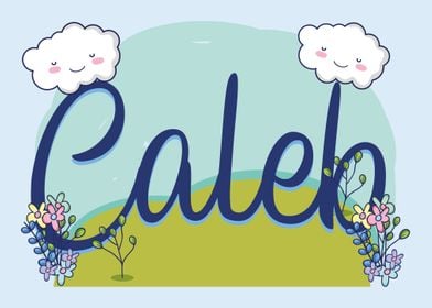 CALEB Baby Name Sign Gift