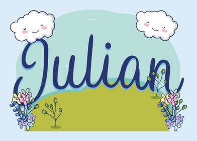 JULIAN Baby Name Sign Gift