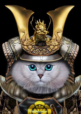 Japan Samurai Warrior Cat