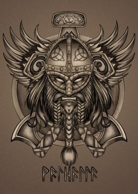 Epic Viking head