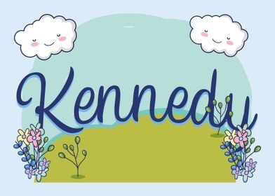 KENNEDY Baby Name Sign