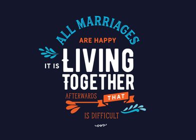 All marriages are happy