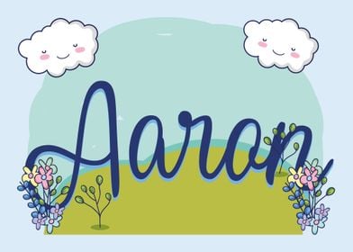 AARON Baby Name Sign Gift