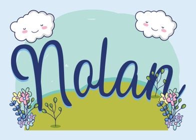 NOLAN Baby Name Sign Gift