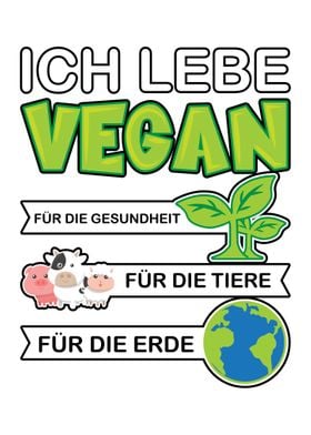 I live Vegan Earth Animals