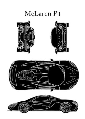 McLaren P1 Blueprint