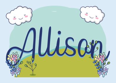 ALLISON Baby Name Sign