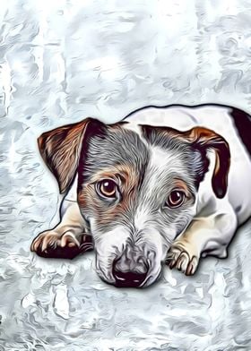 Jack Russel Dog painting