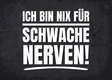 Nix Fuer Schwache Nerven