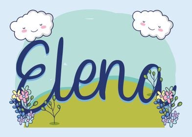 ELENA Baby Name Sign Gift