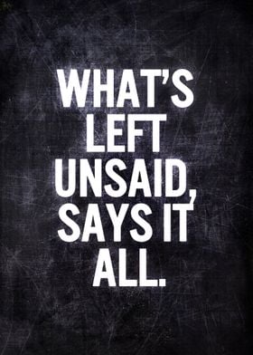 UNSAID