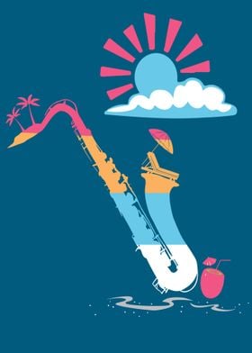 Music Saxophone Vacation