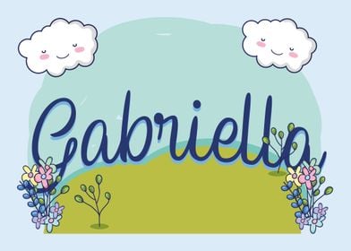 GABRIELLA Baby Name Sign