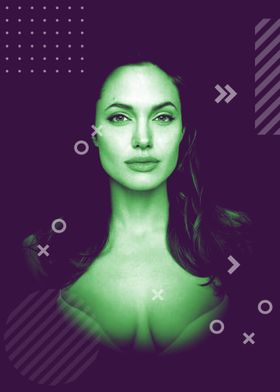 Angelina Jolie Duotone