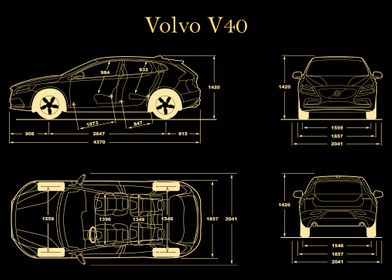 Volvo V40 2018 Blueprint 