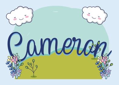 CAMERON Baby Name Sign