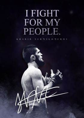 UFC MMA Khabib Poster