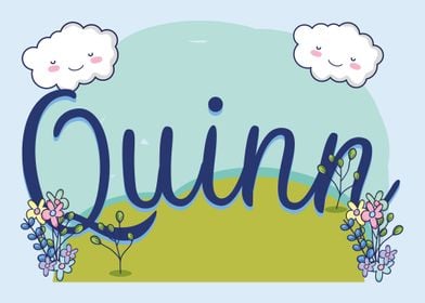 QUINN Baby Name Sign Gift