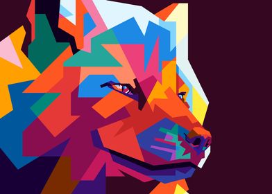 Colorful Fox Pop Art