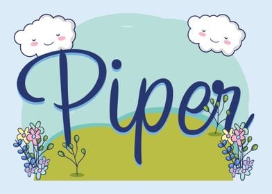 PIPER Baby Name Sign Gift