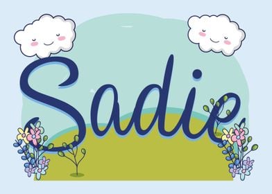 SADIE Baby Name Sign Gift