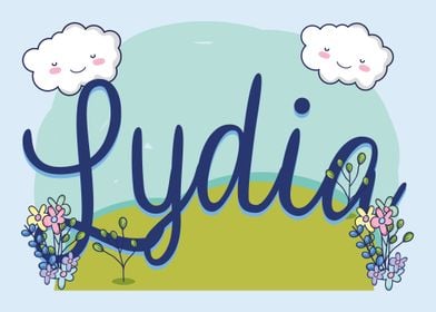 LYDIA Baby Name Sign Gift