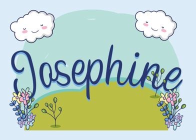 JOSEPHINE Baby Name Sign