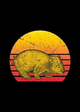 Wombat Vintage Sunset