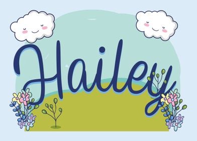 HAILEY Baby Name Sign Gift