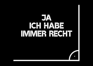 Ich Hab Immer Recht