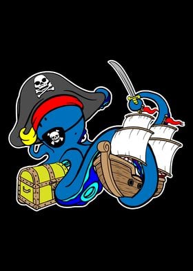 Pirate Octopus Treasure